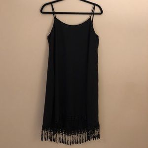 Black Fringe Dress